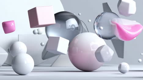 abstract geometric shapes still life
