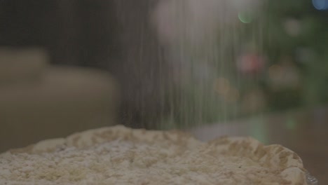preparing a pie crust