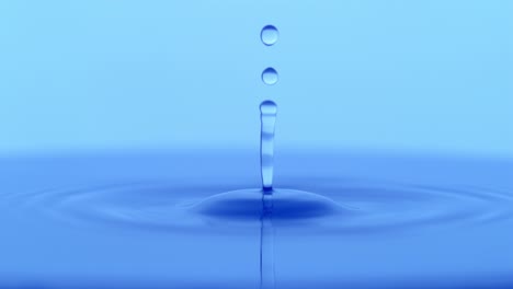 gota de agua en cámara lenta