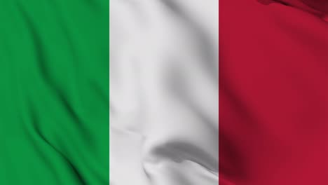 la bandera de italia se mueve sin problemas animación