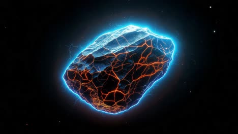 glowing energy crystal