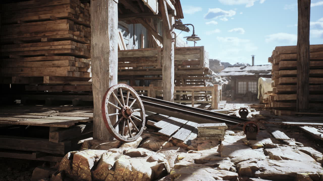 버려진 서쪽 목재 창고