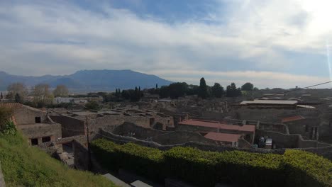 Blick-Auf-Die-Archäologischen-Ruinen-Der-Stadt-Pompeji