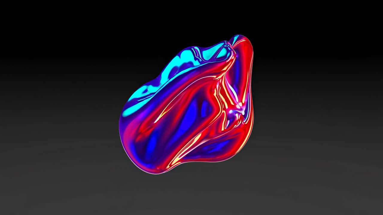추상적인 다채로운 액체 모양