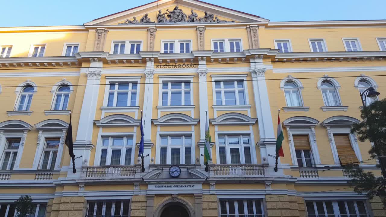 8th district Council Hall building in Budapest, Hungary