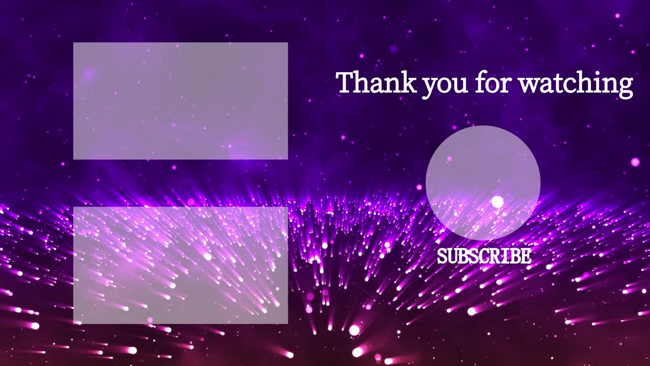 환상적인 라이트 엔드 카드 엔딩 스크린 모션 그래픽