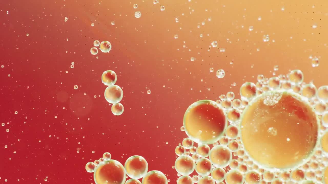 추상적인 액체 패턴의 배경 위에 달한 텍스트의 애니메이션