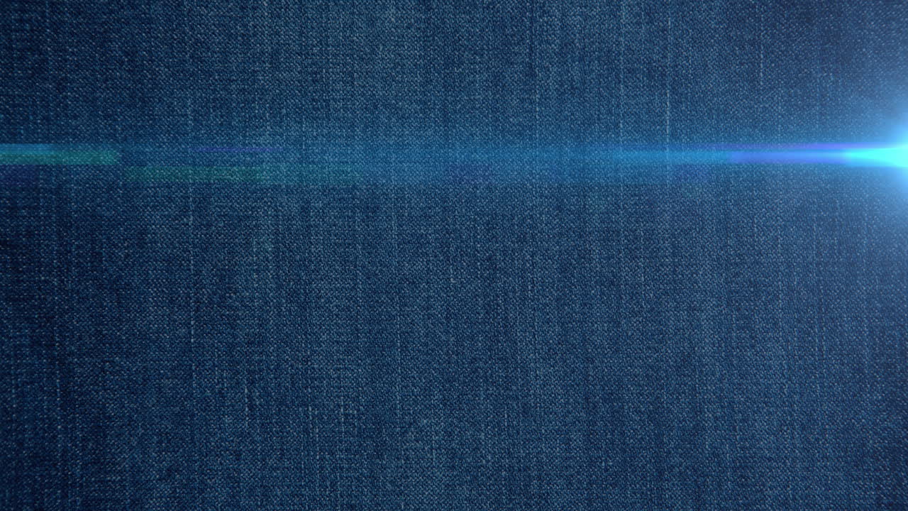 Animazione di punti luce su pantaloni di denim