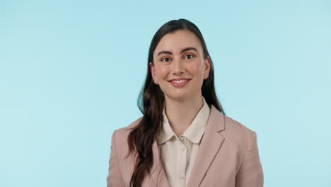 Sign,-ok-and-portrait-of-business-woman-with-hand