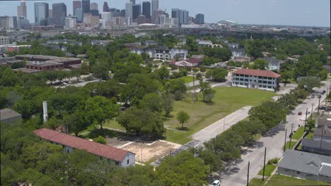 aerial of the first black hospital in third ward houston