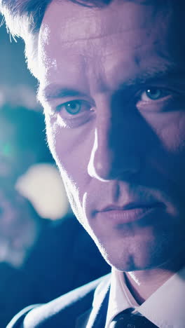 close-up of a businessman