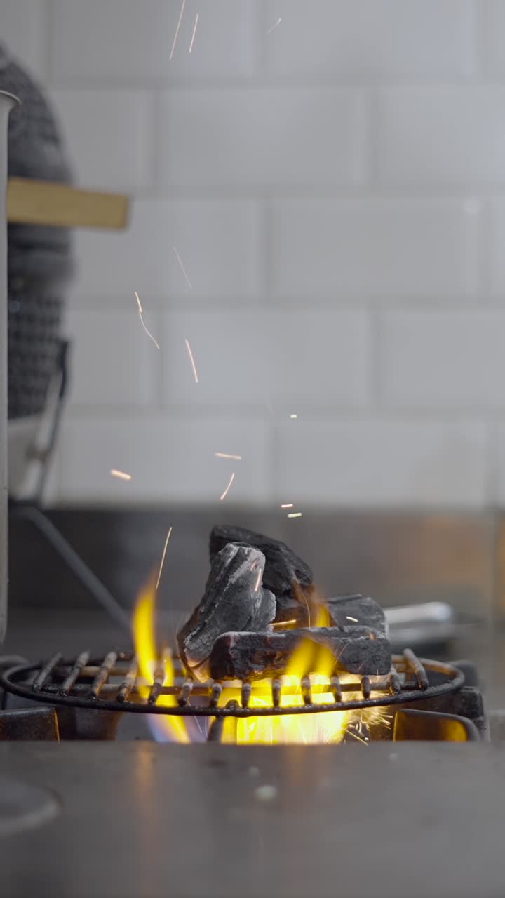 Lighting Charcoal on a Gas Stove