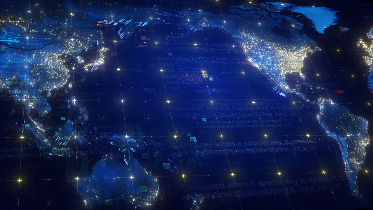 3d 지도 cg 애니메이션 - 세부적인 풍경