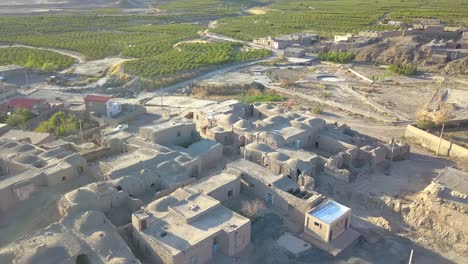 a very old village with barberry garden in iran