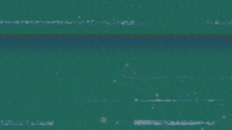 animation of green screen with glitch