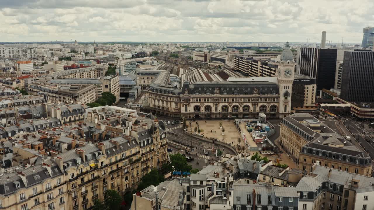 파리 의 gare de lyon 의 공중 사진