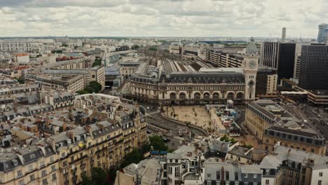 aerial view of gare de lyon in paris
