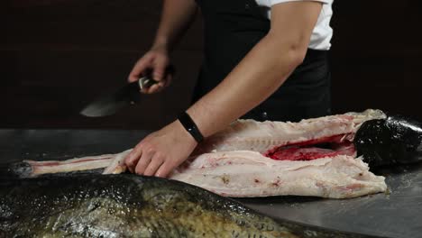 jefe de fileteo de pescado