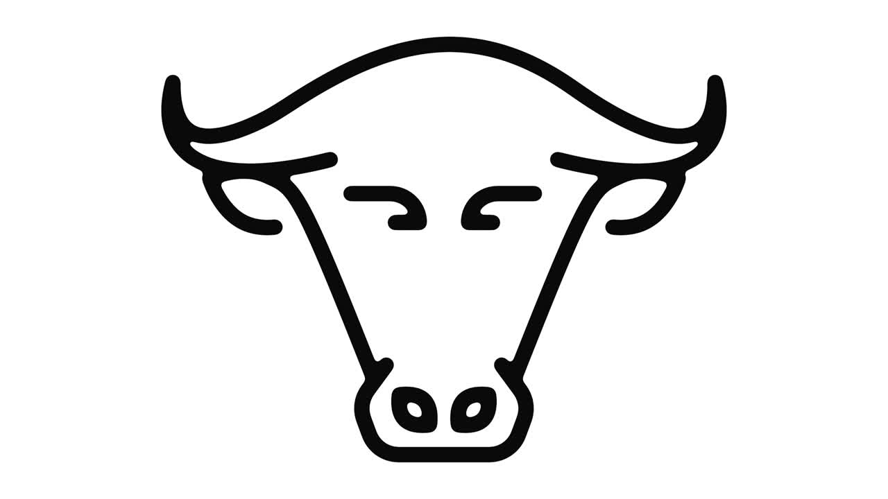 황소 선 모션 그래픽