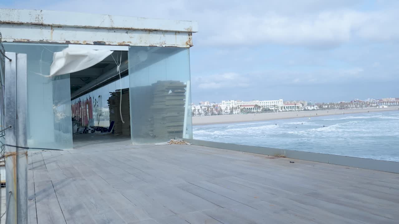 Abandoned Pier with Ocean View