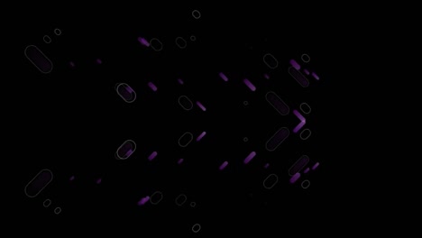 animation of purple colored moving lines against black background