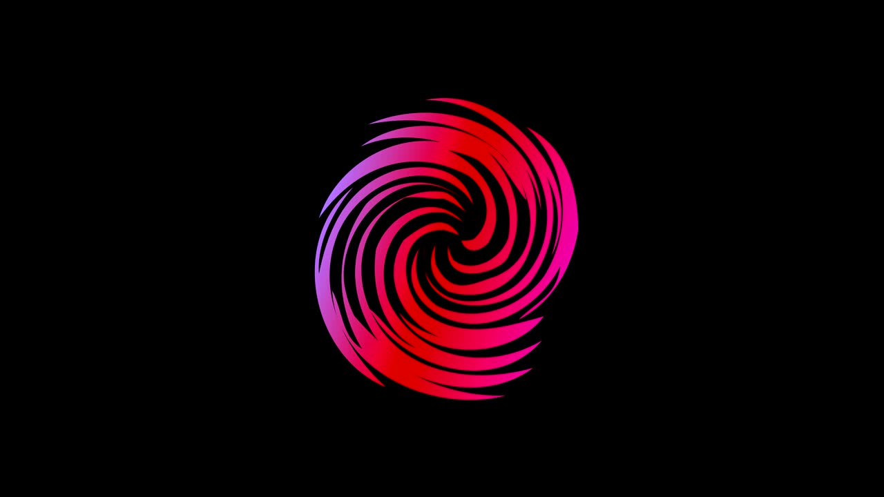 4k 비디오 모델 스트로보스코픽 및 최면 효과, 16:9 비디오 형식