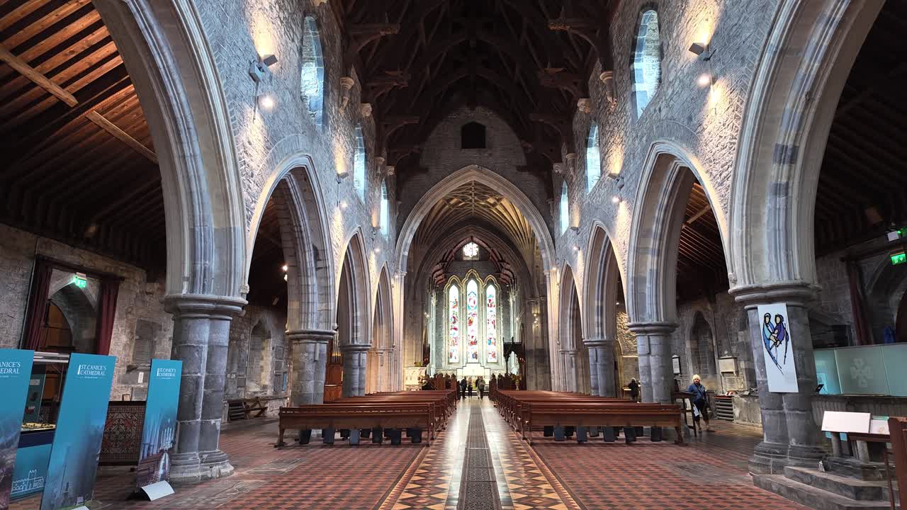 St Canices Cathedral Kilkenny Ireland impressive interior and space in this ancient church now a popular tourist destination