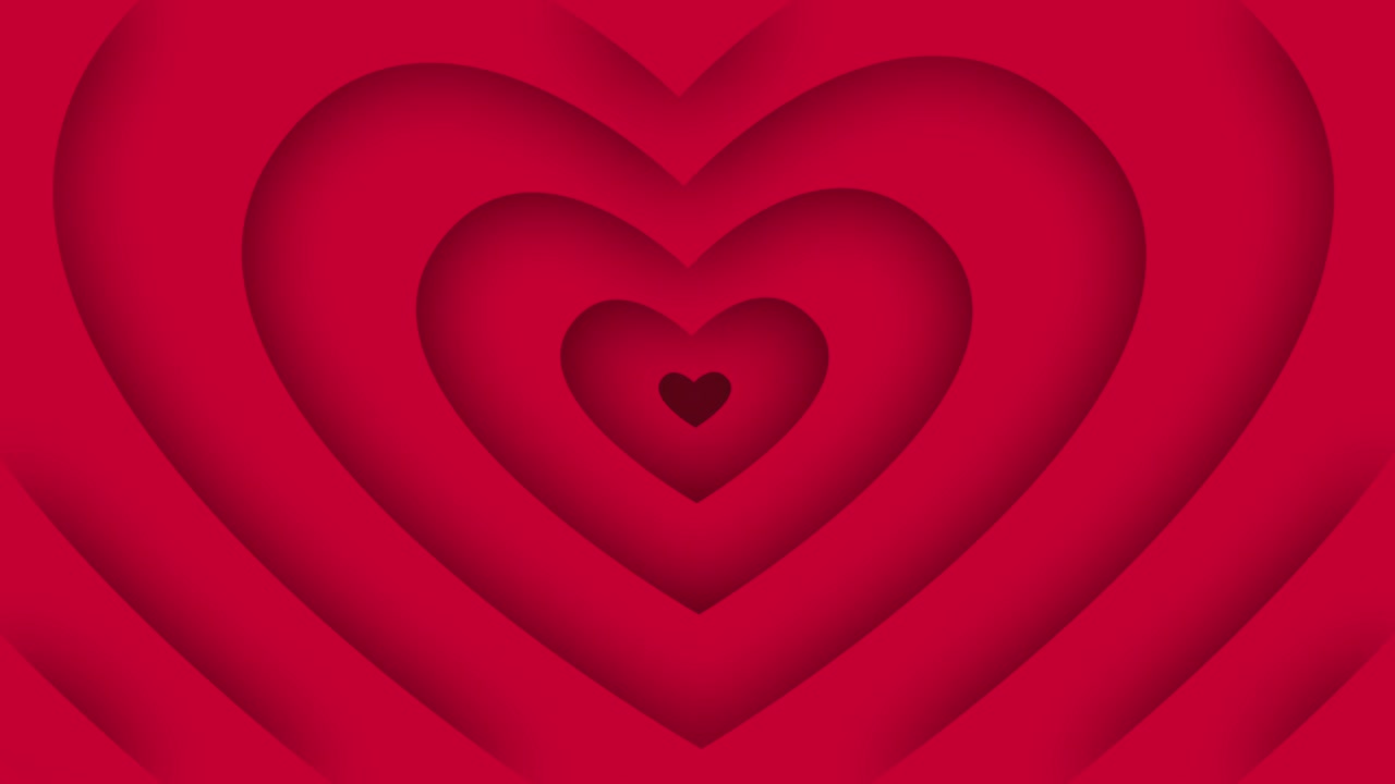 fondo de bucle de corazón animado, imágenes ideales para momentos románticos y para el día de san valentín