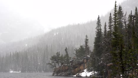 winter scenery in the rocky mountain national park