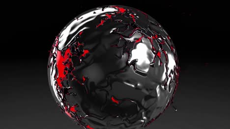 abstract 3d render of a liquid sphere