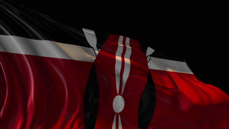 waving flag of kenya