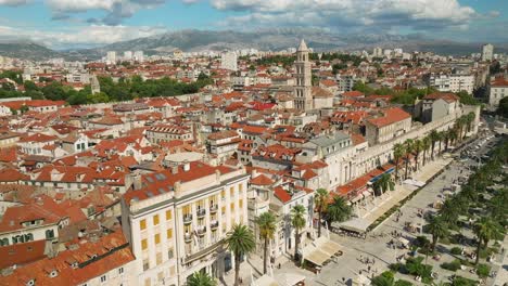 Aerial-approach-of-the-Riva-and-Diocletian's-Palace