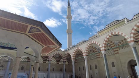 exterior views of a mosque in turkey