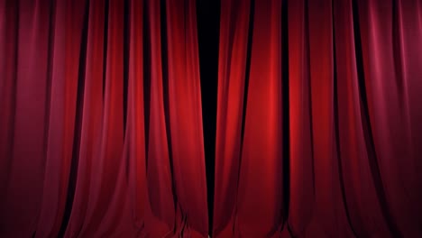 red theater curtains
