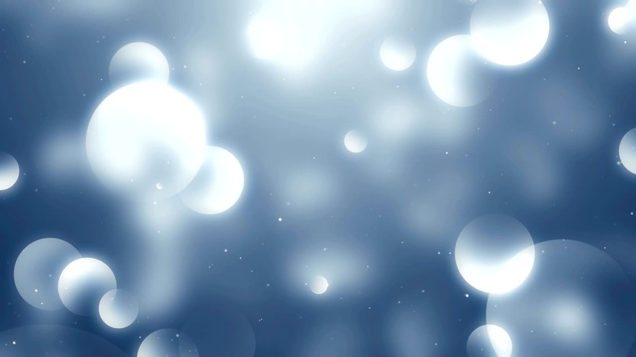 파란 먼지 입자 추상적인 빛 보케 모션 제목 영화적 배경 루프