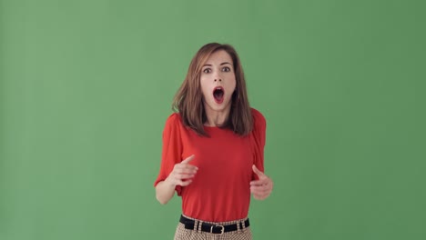 ecstatic woman celebrating success