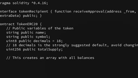 solidity smart contract code example