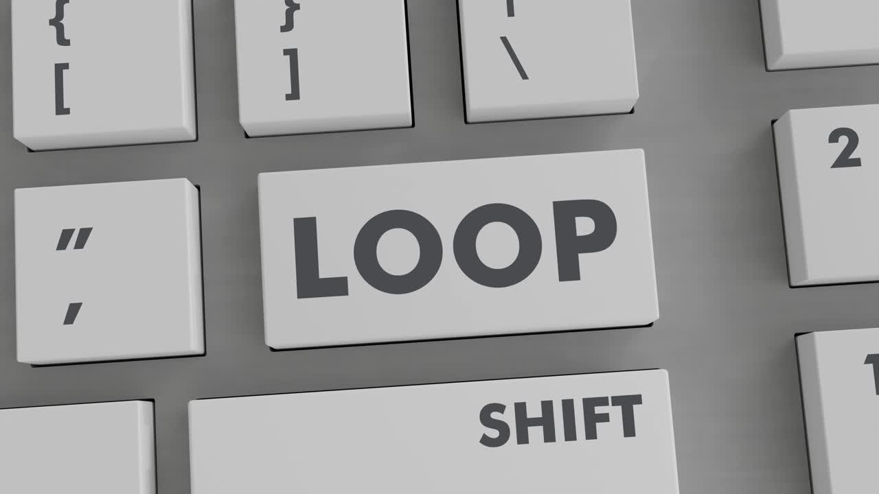 presionando el botón de bucle en el teclado