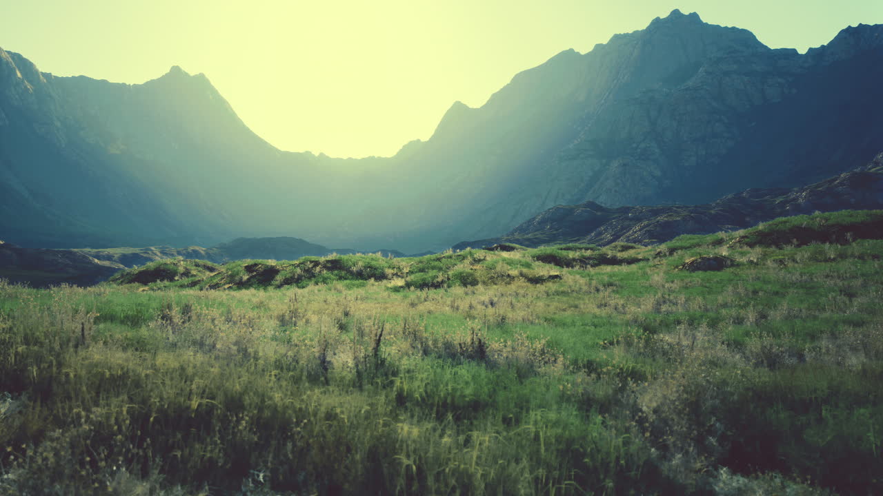 웅장한 산악 풍경