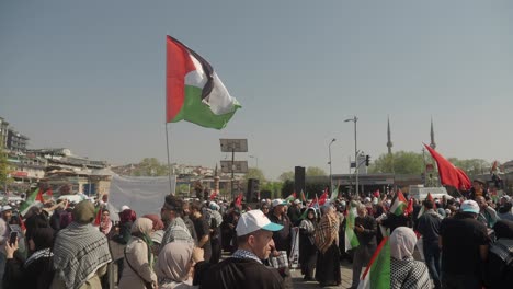 palestinian protest in istanbul