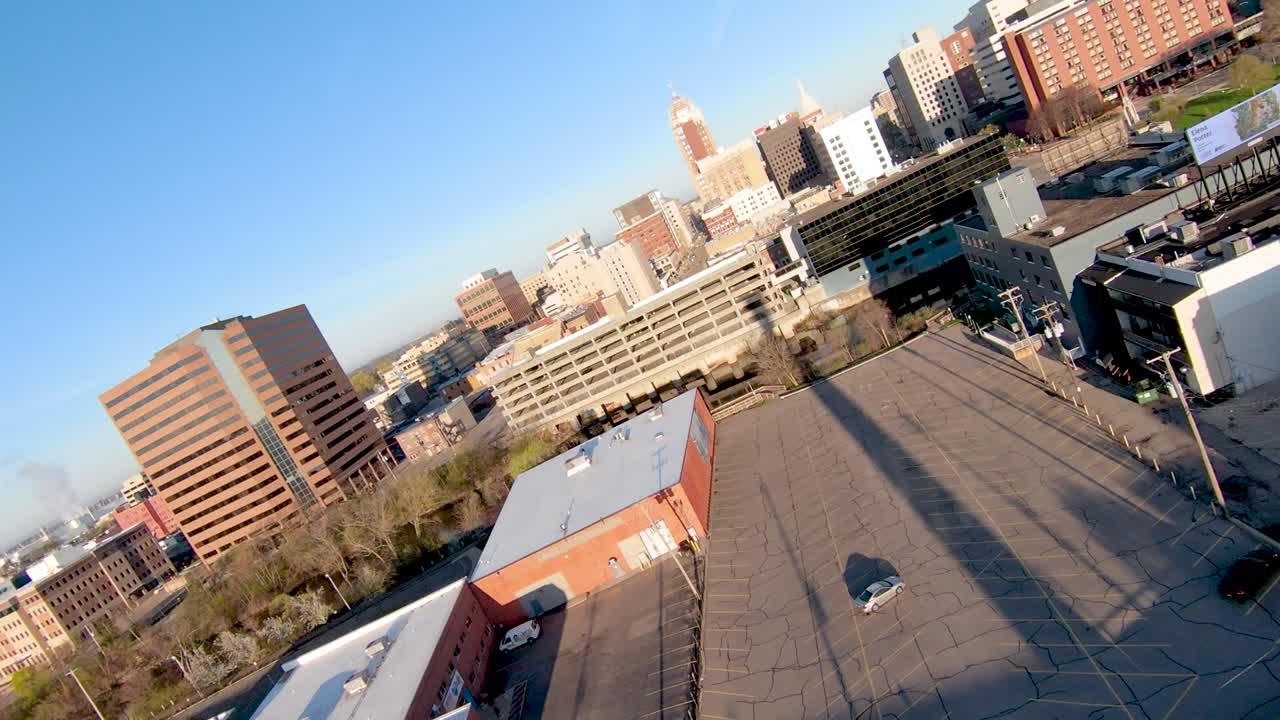 4K Drone Circle Lansing Michigan