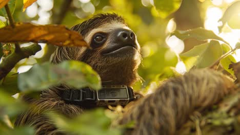 a sloth in its natural habitat
