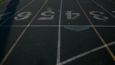 lanes of a running track