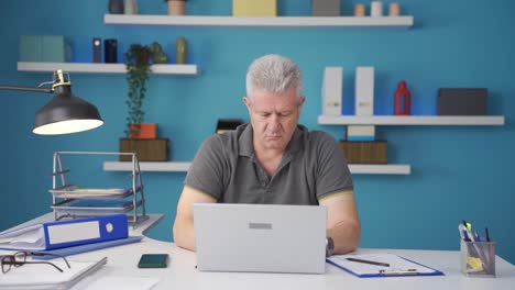 trabajador de oficina en casa, hombre freelance.