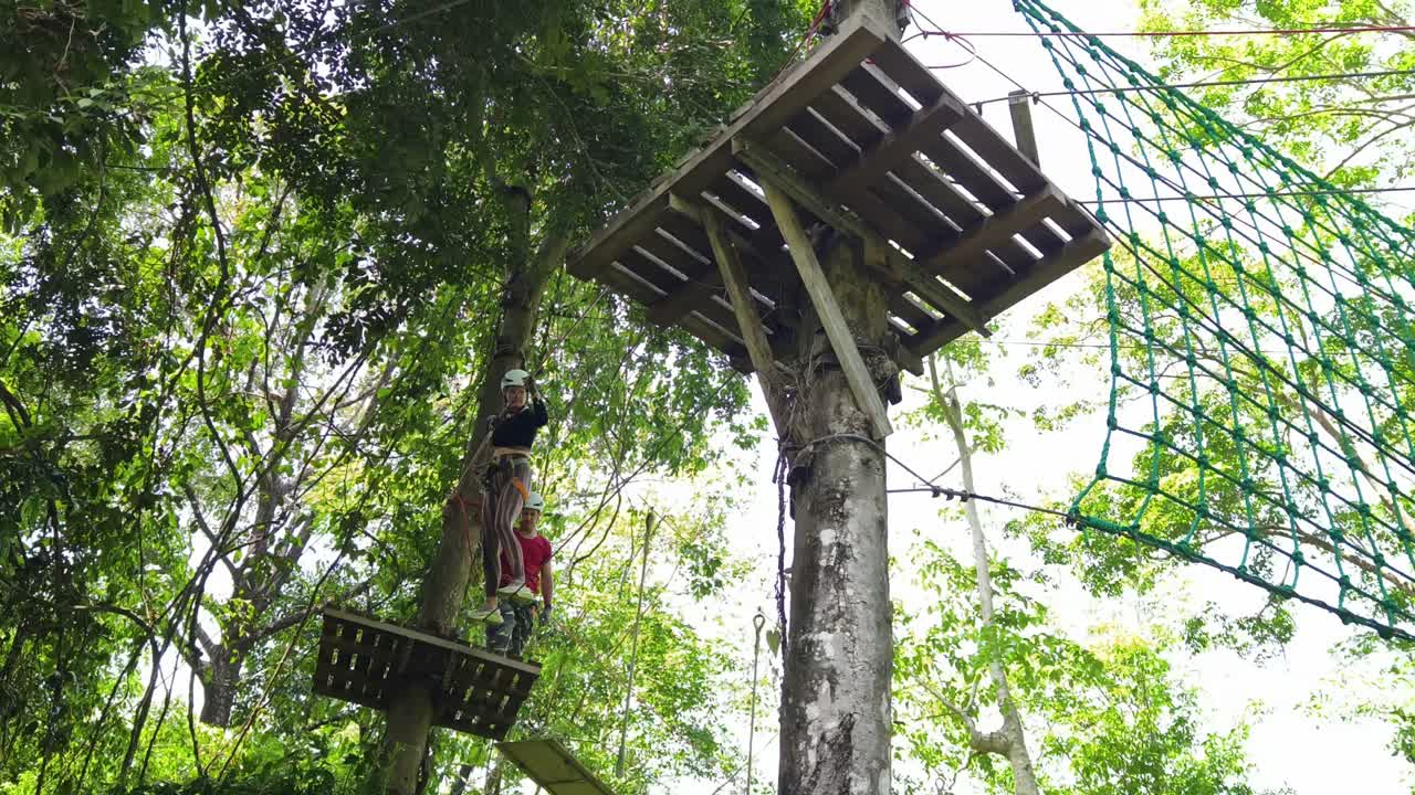Ziplining Adventure in a Tropical Forest