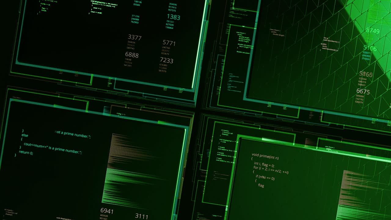 Abstract Futuristic Digital Interface