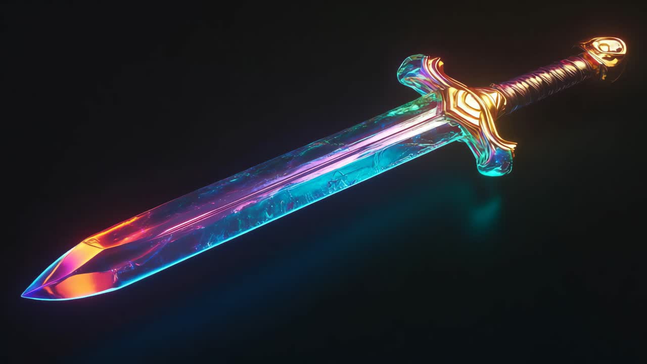 Glowing Iridescent Sword