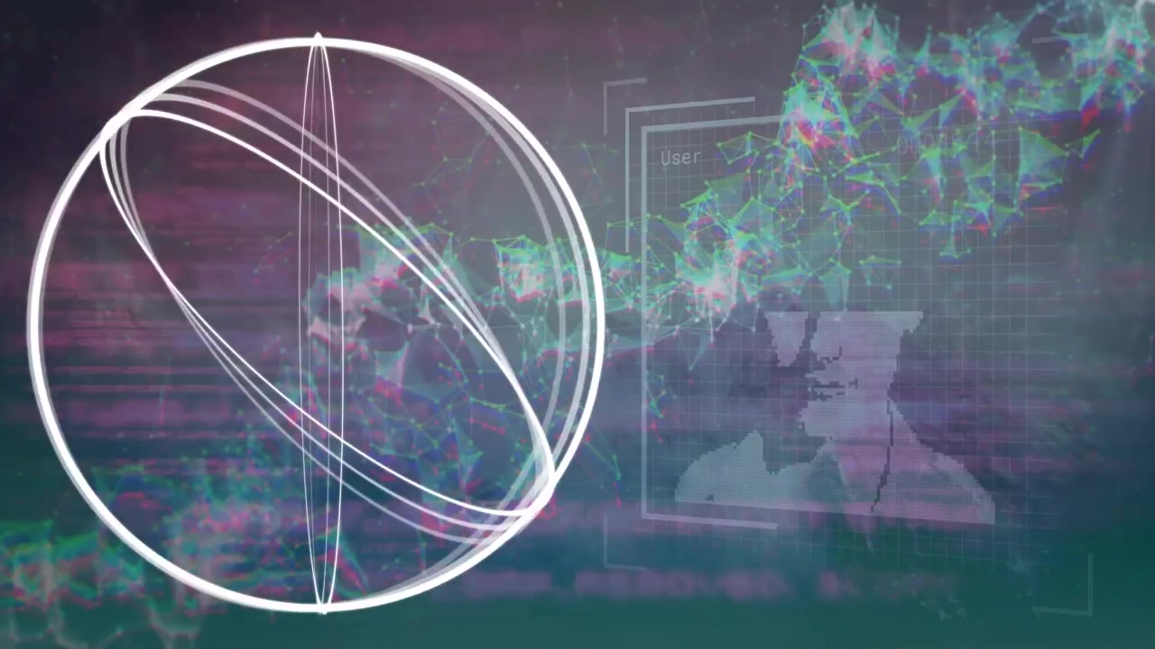 Animation of people icons over dna strand