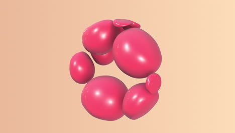 Abstract-Pink-plastic-gum-balls-bubbles-background