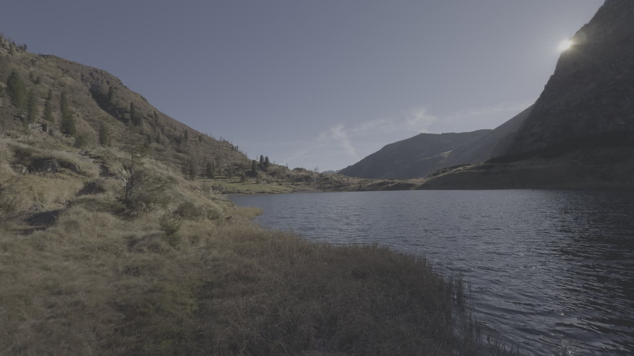Paisaje de lago de montaña